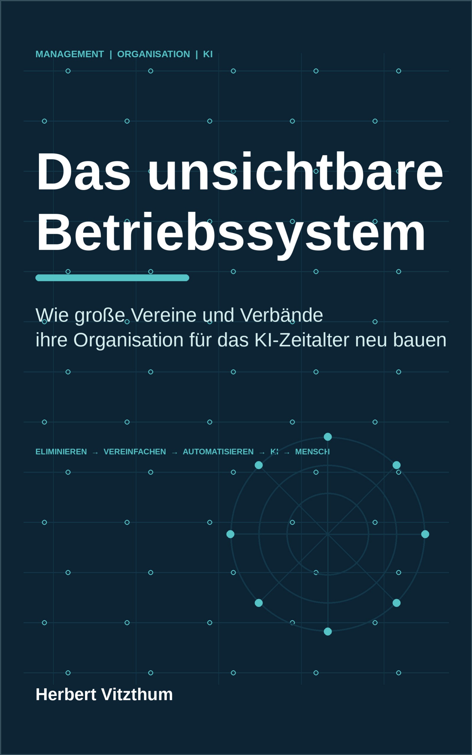 Buchcover: Das unsichtbare Betriebssystem – Wie große Vereine und Verbände ihre Organisation für das KI-Zeitalter neu bauen